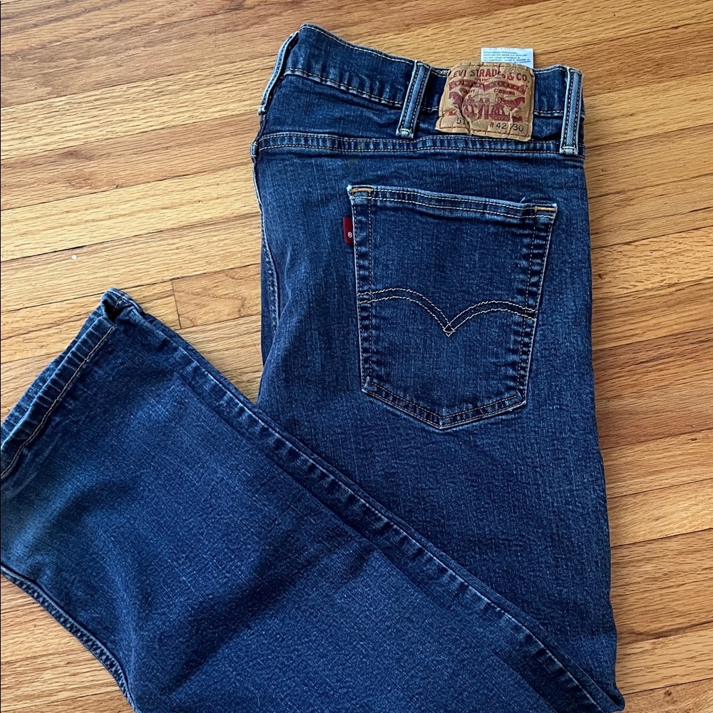 Levi's Men's 514 Vintage Dark Indigo Straight Jeans